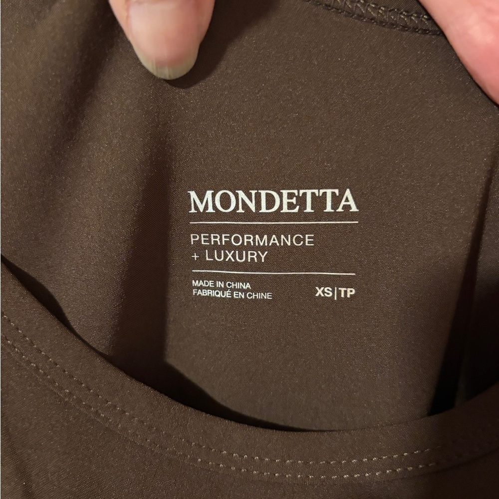 Mondetta Chocolate Brown Sleeveless Jumpsuit with Corded Ankles and Tie Waist XS - Picture 6 of 16